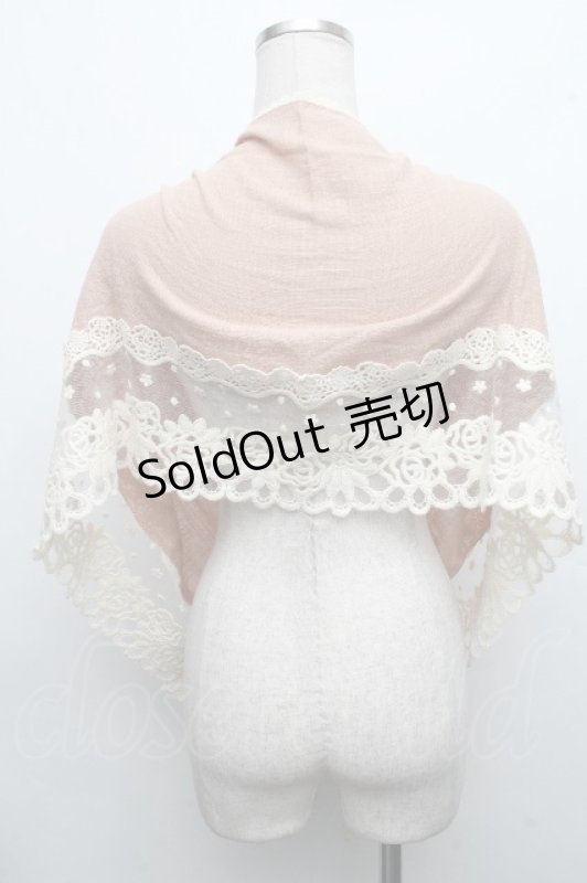 画像2: axes femme / バラレースストール  アワピンク S-26-04-15-015-AX-ZA-HR-ZS (2)