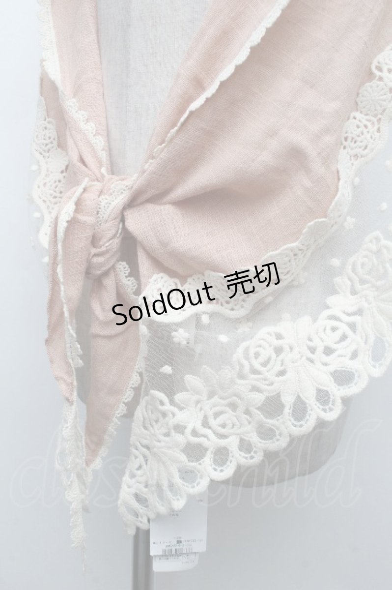 画像3: axes femme / バラレースストール  アワピンク S-26-04-15-015-AX-ZA-HR-ZS (3)