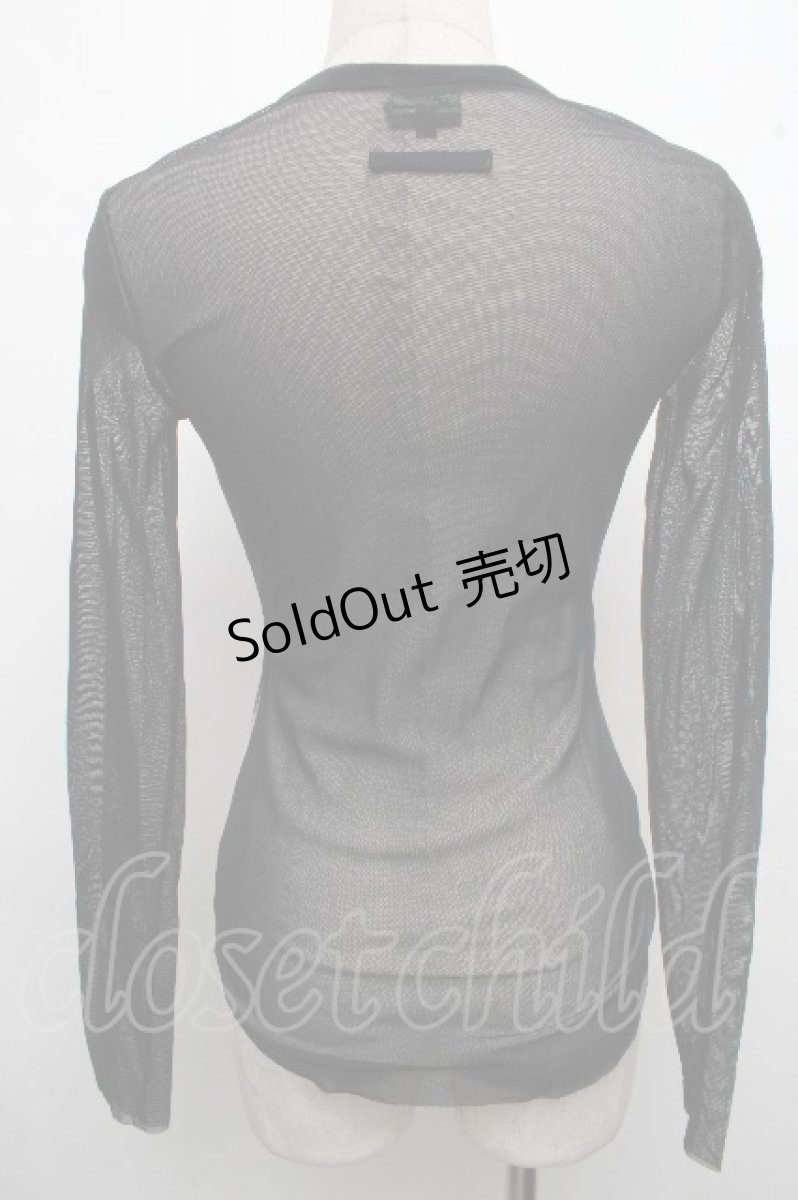 画像2: Jean Paul GAULTIER / プリントパワーネットトップス 40 黒 S-26-04-15-022-GO-TO-AS-ZI (2)
