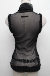 画像2: Jean Paul GAULTIER / パワーネットノースリーブトップス  黒 S-26-04-15-023-GO-TO-AS-ZS (2)
