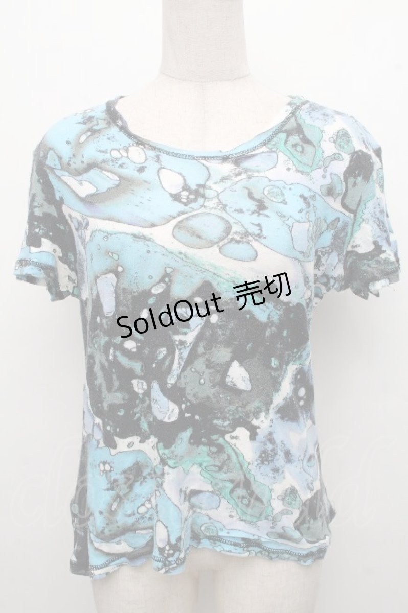 画像1: Jean Paul GAULTIER / プリントTシャツ  ブルー S-26-04-15-028-GO-TO-AS-ZS (1)