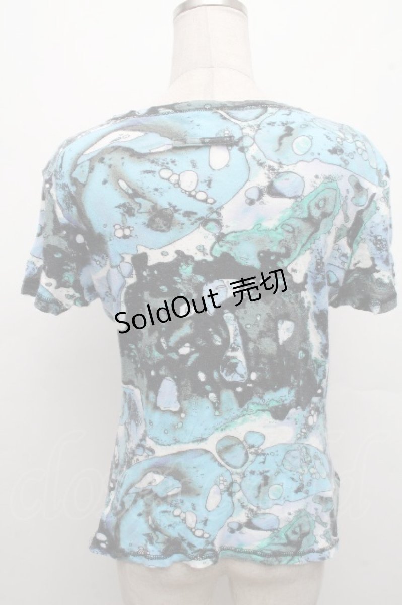 画像2: Jean Paul GAULTIER / プリントTシャツ  ブルー S-26-04-15-028-GO-TO-AS-ZS (2)