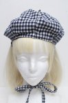 画像3: MILK / ギンガムハット  紺ｘ白 S-26-04-15-003-ML-AC-AS-ZS (3)