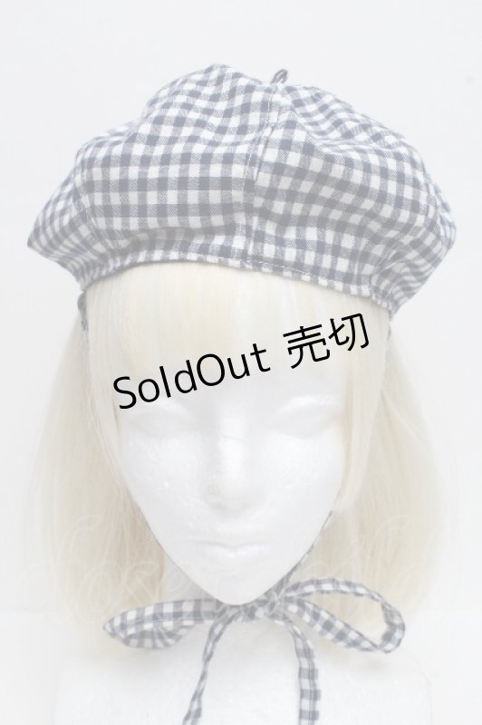 画像3: MILK / ギンガムハット  紺ｘ白 S-26-04-15-003-ML-AC-AS-ZS (3)