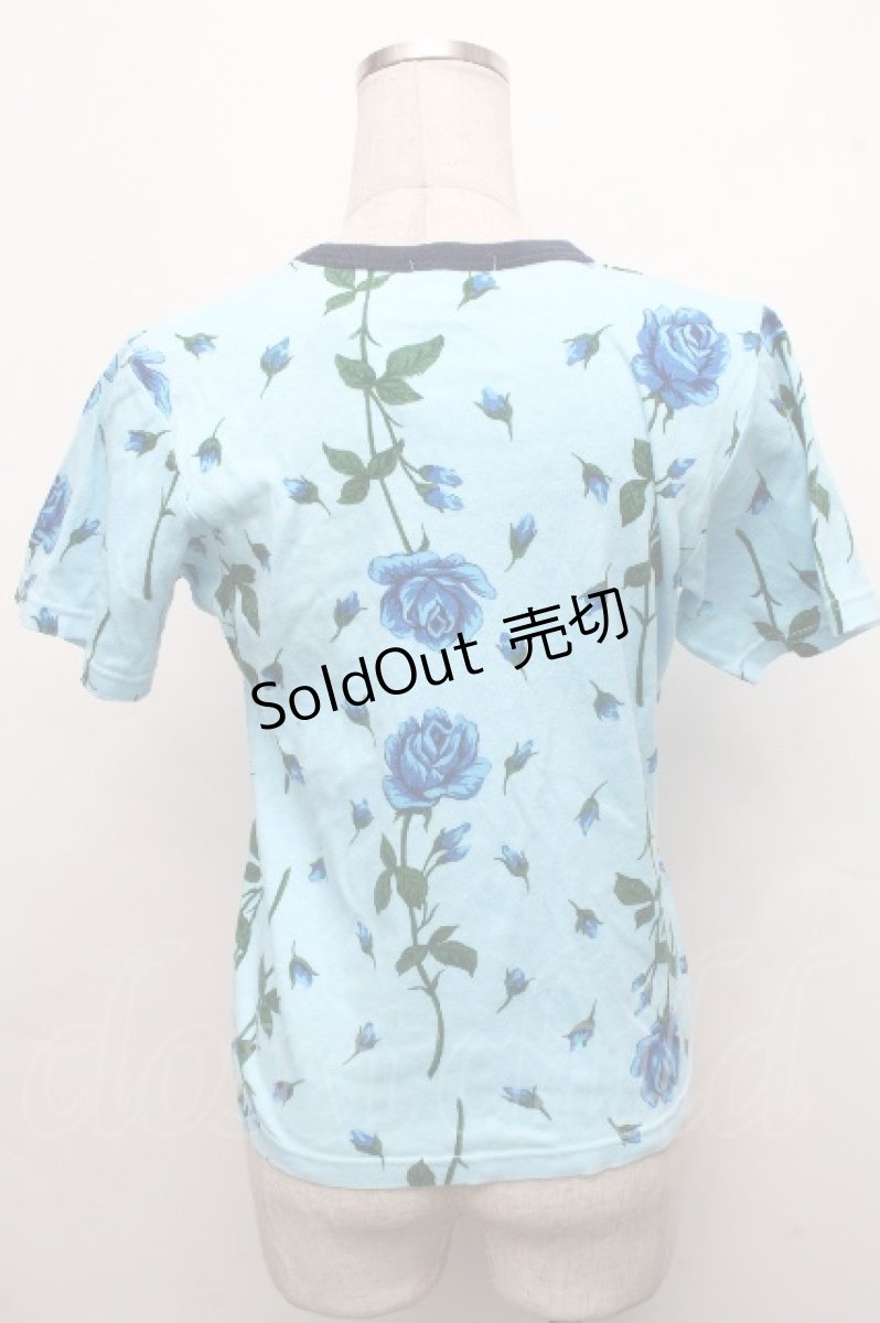 画像2: MILK / 総柄Tシャツ  ブルー S-26-04-15-029-ML-TO-AS-ZS (2)