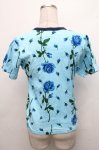 画像2: MILK / 総柄Tシャツ  ブルー S-26-04-15-029-ML-TO-AS-ZS (2)