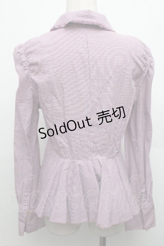 画像2: Jane Marple / ギンガムチェックのブラウス  紫 S-26-04-15-030-JM-BL-AS-ZS (2)