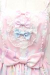 画像4: Angelic Pretty / Fluffy Puff Bunnyジャンパースカート  ピンク S-26-04-16-050-AP-OP-AS-ZS (4)
