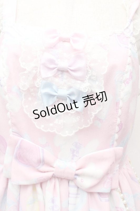 画像4: Angelic Pretty / Fluffy Puff Bunnyジャンパースカート  ピンク S-26-04-16-050-AP-OP-AS-ZS (4)