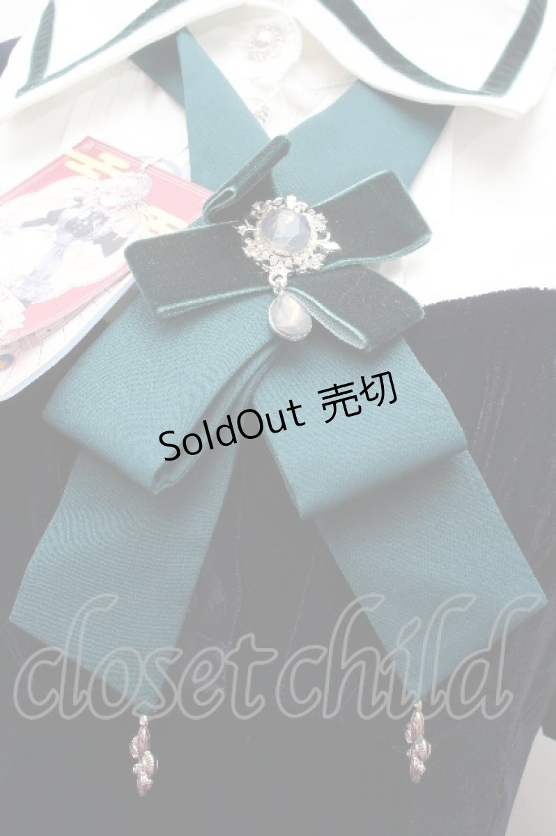 画像5: Hoshibako Works / 東方Project ×HoshibakoWorks 十六夜咲夜 リボンタイ付きワンピース S ネイビー S-26-04-16-053-LO-OP-TE-ZS (5)