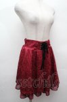 画像3: axes femme / 編上ジャカードキュロット  ワイン S-26-04-16-057-AX-PA-AS-ZS (3)