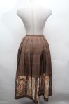 画像2: Innocent World / ミュシャタックフレアースカート  ブラウン S-26-04-16-064-IW-SK-AS-ZS (2)