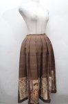 画像3: Innocent World / ミュシャタックフレアースカート  ブラウン S-26-04-16-064-IW-SK-AS-ZS (3)