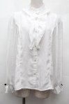 画像1: axes femme kawaii / ローズレースブラウス  白 S-26-04-16-1005-AX-BL-HR-ZS (1)