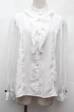 画像1: axes femme kawaii / ローズレースブラウス  白 S-26-04-16-1005-AX-BL-HR-ZS (1)