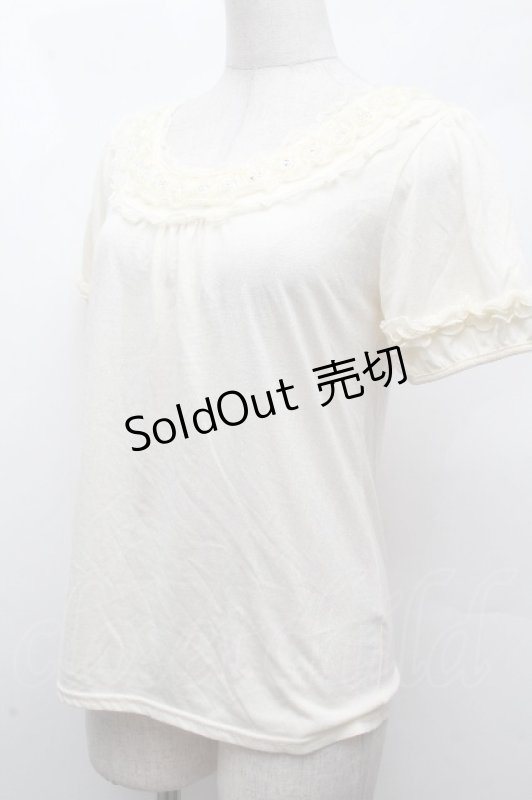 画像3: axes femme / レース装飾トップス   S-26-04-16-1010-AX-TO-ET-ZS (3)