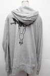 画像2: NieR Clothing / プリントフード付きプルオーバー  グレー S-26-04-16-029-PU-TO-HR-ZS (2)