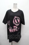 画像1: NieR Clothing / プリントカットソー  黒 S-26-04-16-030-PU-TO-HR-ZS (1)