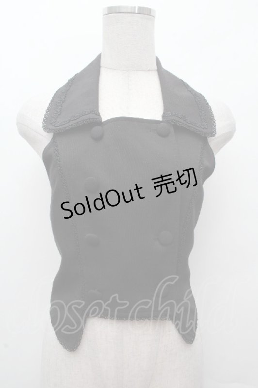 画像1: Innocent World / ロベルタテーラードベスト  黒 S-26-04-16-033-IW-JA-AS-ZS (1)