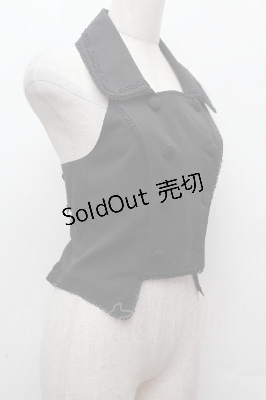 画像3: Innocent World / ロベルタテーラードベスト  黒 S-26-04-16-033-IW-JA-AS-ZS (3)