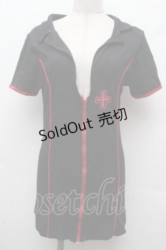 画像1: NieR Clothing / デビルプリントトップス  黒ｘ赤 S-26-04-16-034-PU-TO-HR-ZS (1)