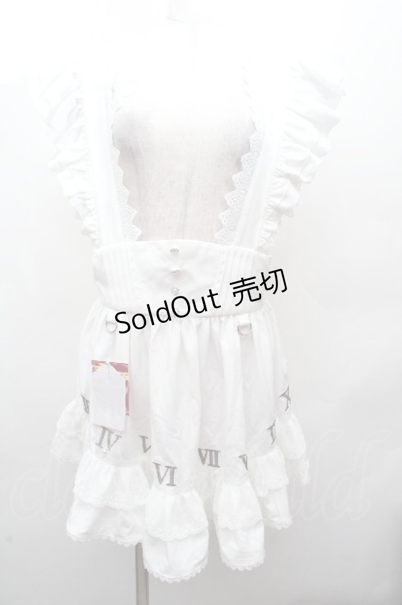 画像1: Hoshibako Works / 東方Project x HoshibakoWorks 十六夜咲夜 時計盤刺繍入りフリルエプロン  白 S-26-04-16-041-LO-TO-TE-ZS (1)