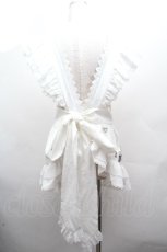 画像2: Hoshibako Works / 東方Project x HoshibakoWorks 十六夜咲夜 時計盤刺繍入りフリルエプロン  白 S-26-04-16-041-LO-TO-TE-ZS (2)