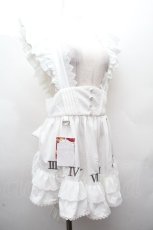 画像3: Hoshibako Works / 東方Project x HoshibakoWorks 十六夜咲夜 時計盤刺繍入りフリルエプロン  白 S-26-04-16-041-LO-TO-TE-ZS (3)
