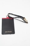 画像1: Jane Marple / レザーパスケース  黒ｘピンク S-26-04-17-004-JM-ZA-AS-ZS (1)