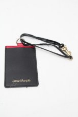 画像1: Jane Marple / レザーパスケース  黒ｘピンク S-26-04-17-004-JM-ZA-AS-ZS (1)