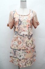 画像1: axes femme / 絵画タッチバラ柄チュニ   S-26-04-17-042-AX-OP-AS-ZS (1)