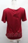 画像3: axes femme / チュール切替半袖カットソー  赤 S-26-04-17-045-AX-TO-HR-ZS (3)