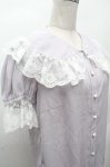 画像4: Ank Rouge / レースフリルブラウス  グレー S-26-04-17-049-CA-BL-AS-ZS (4)