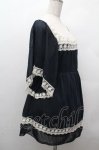 画像2: LOLITA / レースシフォントップス  紺 S-26-04-17-050-LO-BL-HR-ZS (2)