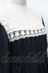 画像4: LOLITA / レースシフォントップス  紺 S-26-04-17-050-LO-BL-HR-ZS (4)