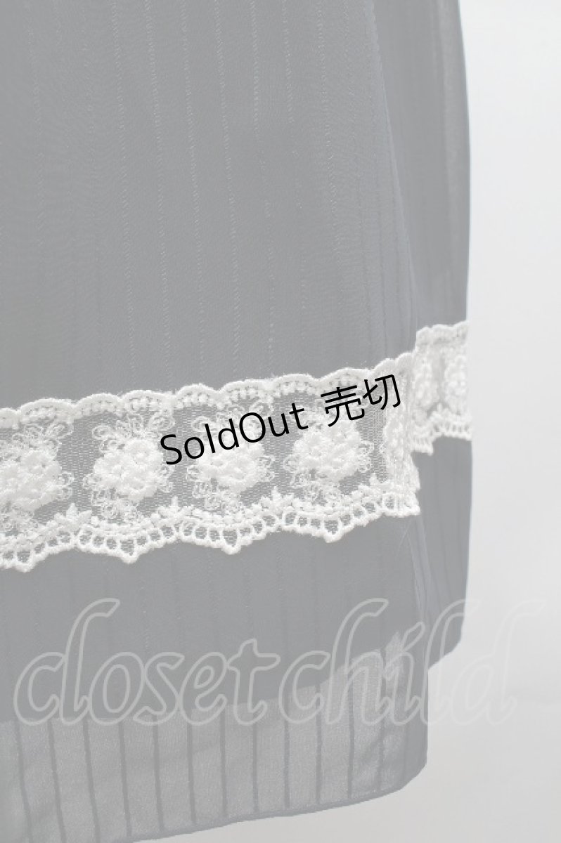 画像5: LOLITA / レースシフォントップス  紺 S-26-04-17-050-LO-BL-HR-ZS (5)