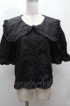 画像1: LOLITA / パフ袖ビッグ襟ブラウス  黒 S-26-04-17-051-LO-BL-HR-ZS (1)