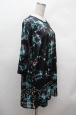 画像2: NieR Clothing / 転写ロンT  黒ｘグリーン S-26-04-17-052-PU-TS-HR-ZS (2)