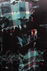 画像4: NieR Clothing / 転写ロンT  黒ｘグリーン S-26-04-17-052-PU-TS-HR-ZS (4)