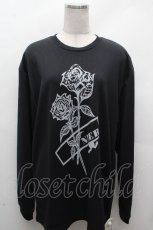 画像1: NieR Clothing / バラプリントプルオーバー LL 黒 S-26-04-17-053-PU-TO-HR-ZS (1)