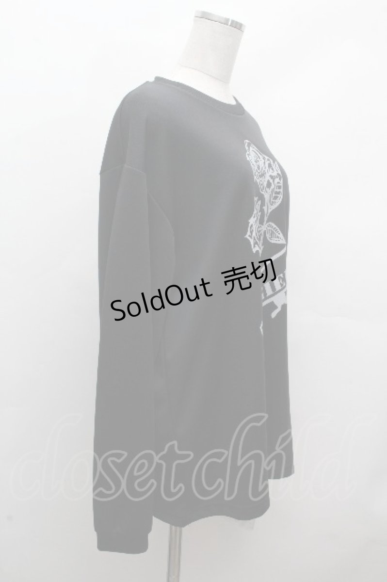 画像4: NieR Clothing / バラプリントプルオーバー LL 黒 S-26-04-17-053-PU-TO-HR-ZS (4)