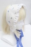 画像1: Victorian maiden / Tiny ROSE ハーフボンネット  オフホワイト S-26-04-17-009-CL-AC-AS-ZS (1)