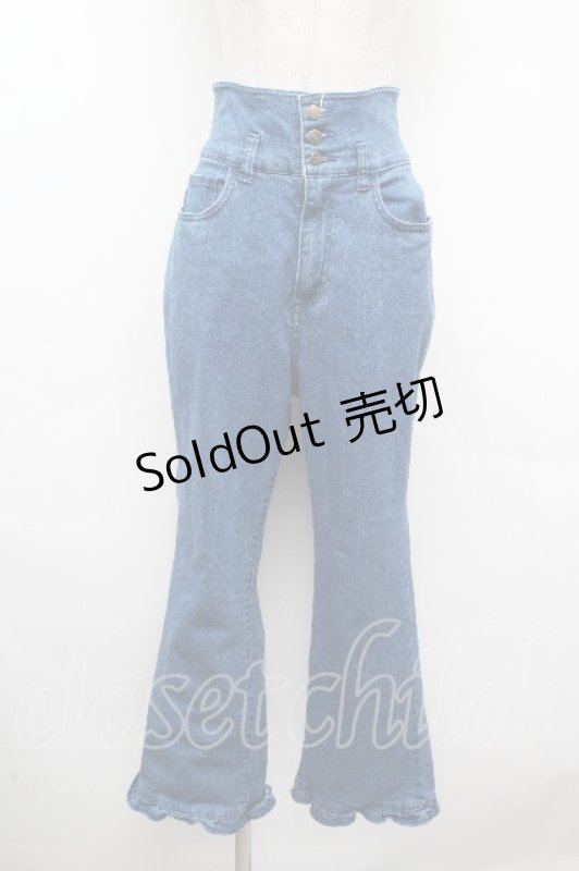 画像1: axes femme / デニムパンツ  青 S-26-04-17-063-AX-PA-AS-ZS (1)