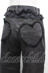 画像4: AVENCHUMU / Lacy garter wide denimパンツ  グレー S-26-04-17-064-LO-PA-AS-ZS (4)