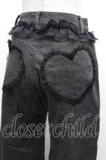 画像4: AVENCHUMU / Lacy garter wide denimパンツ  グレー S-26-04-17-064-LO-PA-AS-ZS (4)
