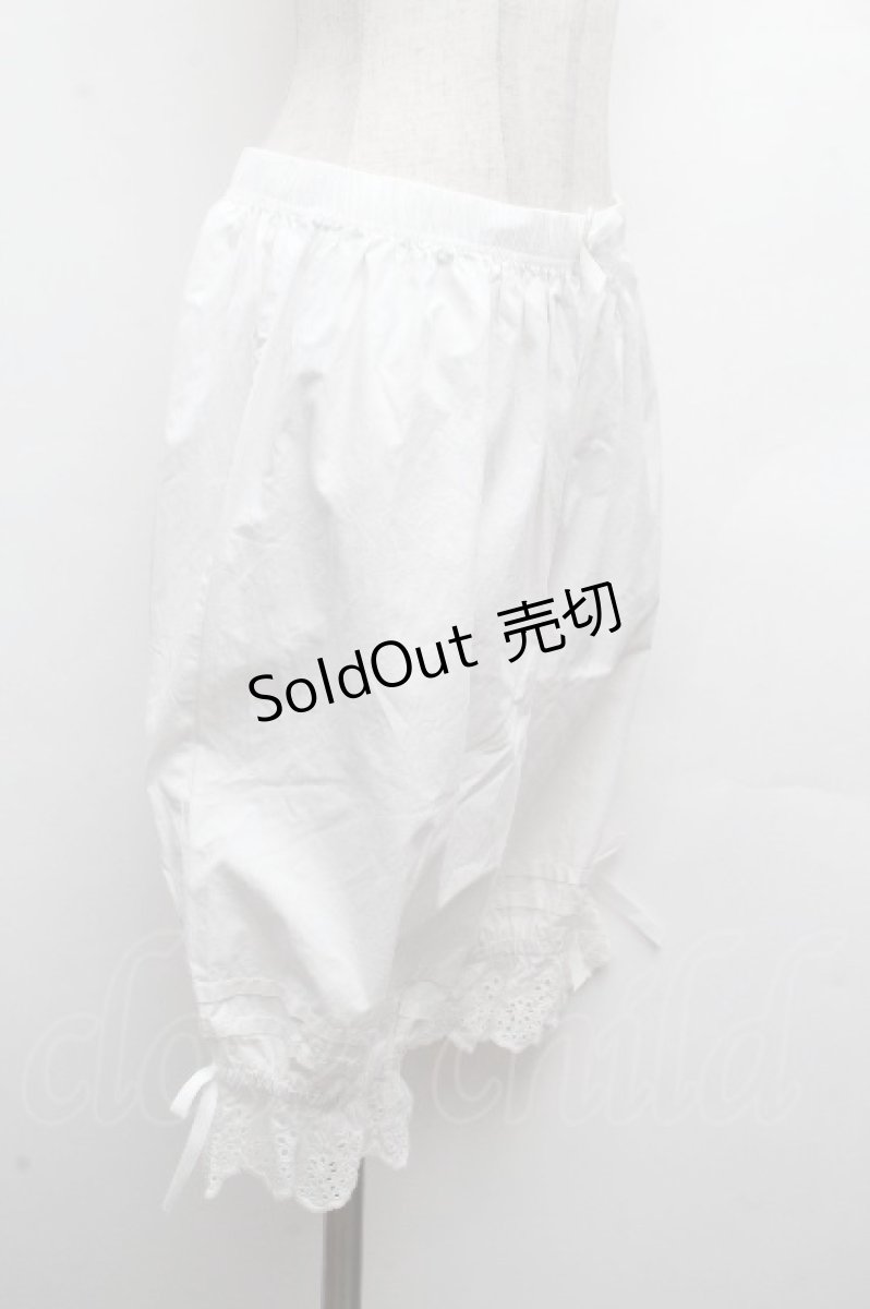 画像2: axes femme kawaii / コットンドロワーズ  白 S-26-04-17-065-AX-PA-HR-ZS (2)