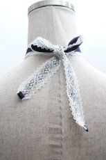 画像2: Victorian maiden / アンティークローズチョーカー  紺 S-26-04-17-017-CL-AC-AS-ZS (2)