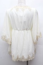 画像4: LOLITA / 花柄シフォン切替トップス  オフ S-26-04-17-025-LO-TO-HR-ZS (4)