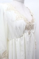 画像5: LOLITA / 花柄シフォン切替トップス  オフ S-26-04-17-025-LO-TO-HR-ZS (5)