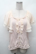 画像1: axes femme / シフォン袖トップス  ピンク S-26-04-18-1030-AX-TO-HR-ZS (1)